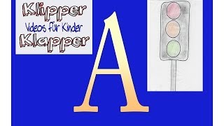 Das Deutsche Alphabet  Deutsch für Kinder  Buchstabe A  Videos für Kinder [upl. by Faulkner]