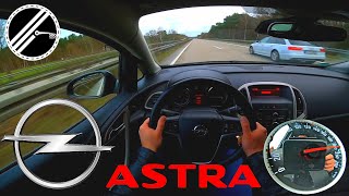 Opel Astra J 14 Turbo 140 PS Top Speed Drive On German Autobahn With No Speed Limit [upl. by Osnofla]