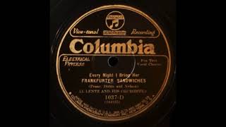 Frankfurter Sandwiches by Al Lentz and His Orchestra 1927 [upl. by Serdna]