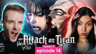 Attack on Titan  Season 4 Episode 14 REACTION [upl. by Rosdniw]