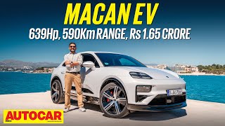 Porsche Macan EV review – Baby Cayenne reborn as hightech EV  First Drive  autocarindia1 [upl. by Odracer]