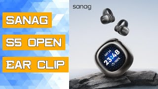 Sanag S5 Open Ear Clip Wireless Earphone TWS Bluetooth Headphones LED Screen Gaming Earbuds 32GB MP3 [upl. by Asiral]