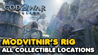 God Of War Ragnarok  Modvitnirs Rig All Collectibles Location Guide [upl. by Aimil]