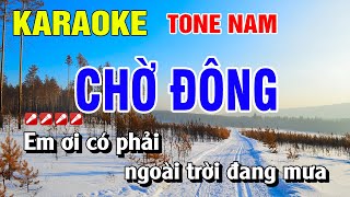 Karaoke Chờ Đông Tone Nam Nhạc Sống Dễ Hát  Nguyễn Linh [upl. by Reinold254]