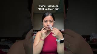 Trying tosowoong real collagen fit 😍collagenmask glassskin koreanskincare tosowoong [upl. by Cedric183]