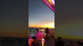 Stunning Sunset Sky Sea View Belvue Rooftop Bar Marbella Spain [upl. by Nylemaj8]