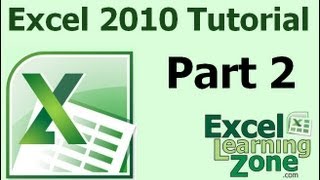 Microsoft Excel 2010 Tutorial  Part 02 of 12  Excel Interface 2 [upl. by Alegnatal]