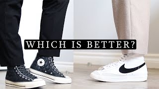 Nike Blazer Mid 77 vs Converse High Top Which Is Better [upl. by Razid]