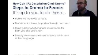 Dissertation Chair Nightmares and How to Fix Them [upl. by Eidarb52]