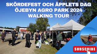 Skördefest och Äpplets dag på Öjebyn Agro Park 2024  Walking Tour [upl. by Gae647]