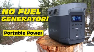 NO FUEL Generator  Renewable portable power EcoFlow Delta Solar Generator [upl. by Essenaj]