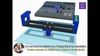 Soporte 3D para Mesa Zoom L8 live track  Zoom L8 mixer 3D Support  DIY [upl. by Alida]