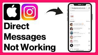 iPhone How to Fix Instagram Direct Messages Not Working Problem  Instagram DM Not Loading 2024 [upl. by Chen]