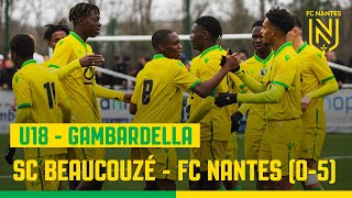 Gambardella  les buts de SC Beaucouzé  FC Nantes [upl. by Denna764]