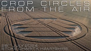 Crop Circle  Stoke Charity Hampshire UK  28 July 2024  Crop Circles From The Air [upl. by Ainesy585]