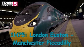 1H75 London Euston  Manchester Piccadilly  West Coast Main Line South  Class 390  TSW5 [upl. by Aleta376]