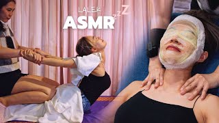 ASMR Full service at a Vietnamese barbershop in Thailand  She took care of Everything [upl. by Nylrebma]