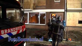 22 januari 2012 Tiel Brand Woning Meeuwstraat [upl. by Abdulla]