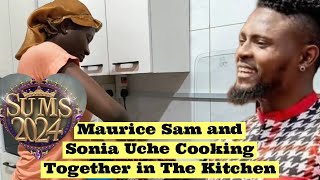 Maurice Sam and Sonia Uche Caught Cooking Together For the Crew Membersmauricesamsoniauche [upl. by Wack331]