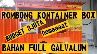 MEMBUAT ROMBONG KONTAINER BOX DARI GALVALUM DENGAN MINIM BUDGET [upl. by Pangaro]