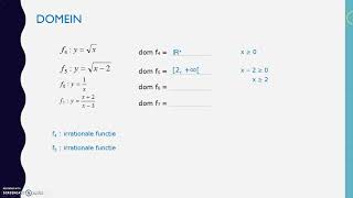 Domein en bereik van een reële functie deel 1 [upl. by Iliam]