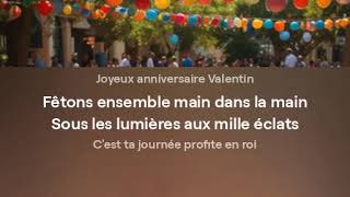 Valentin Joyeux Anniversaire 🎂 [upl. by Redfield]