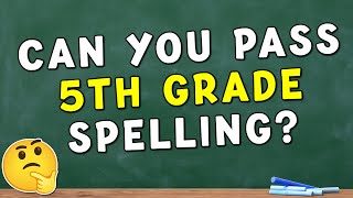 5th Grade Spelling Bee 🤔 English Spelling Quiz Challenge 📝 [upl. by Basilio474]