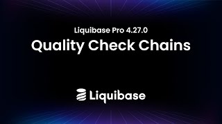 Liquibase Pro 4270 Quality Check Chains [upl. by Anatak]