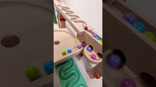 marble Run Race ASMR 151 Wooden Wave Course Colorful Marbles marblerun marblerunrace asmr [upl. by Suoivatra]