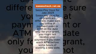 Sassa Pay Dates For July sassa [upl. by Aryn181]