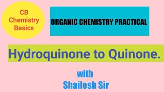 Hydroquinone to Quinone preparation [upl. by Kaya544]