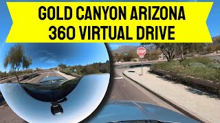 Gold Canyon Arizona  Drive Around Gold Canyon  360 Video  Insta360 One X2 [upl. by Auqined]