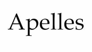 How to Pronounce Apelles [upl. by Ademordna]