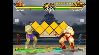 Capcom vs SNK 2 Dreamcast Japan Playthrough Sagat [upl. by Gonsalve]