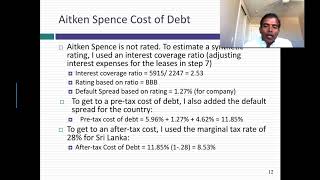 In Practice Webcast 7a Estimating the Cost of Capital for a firm division or project [upl. by Ayaros231]