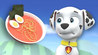 PAW Patrol  Can Marshall Eat Spicy Noodles [upl. by Kcin238]