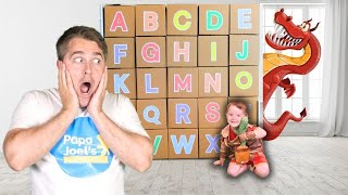 Baby King Learns the Alphabet  Pretend Play by Papa Joel’s English [upl. by Atinas]