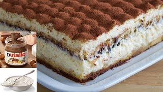 Tiramisù allo Yogurt e Nutella senza uova [upl. by Ursola924]