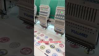 Yuemei HighSpeed Embroidery Machine  1500 RPM  Fastest Embroidery Machine [upl. by Cirded702]