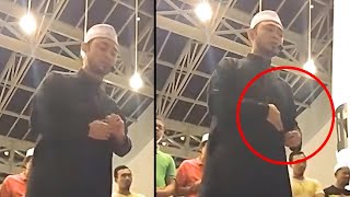 Tengah Solat Tiba2 Cengkerik Masuk Jubah Tengok Reaksi Ustaz Ni [upl. by Darrelle]