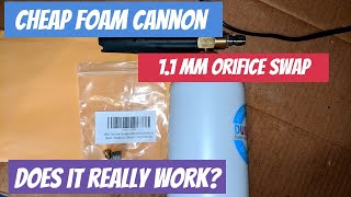 Does the 11mm Orifice Mod work with a 12 GPM Electric Pressure Washer FOAM CANNON MOD FAIL [upl. by Bouzoun]