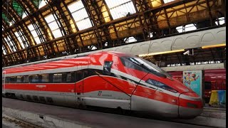 Riding the Trenitalia Frecciarossa Fast Train from Paris to Milan [upl. by Eat]