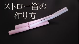 ストロー笛の作り方【廃品から楽器作りにチャレンジ！】 [upl. by Lorrimer53]