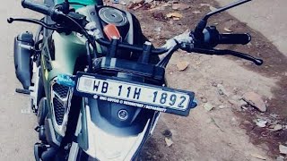 MY NEW BIKE YAMAHA FZS FI V4 DLX EDITION CYBER GREEN COLOR NUMBER PLATE INSTALLATION [upl. by Macario]