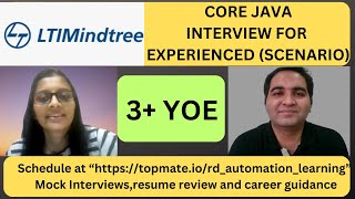 LTI Mindtree Java Interview Questions  Core Java Interview Questions [upl. by Cleopatre344]