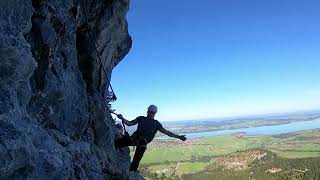 Tegelberg klettersteig gelbe wand fingersteig  2024r [upl. by Tsirhc]