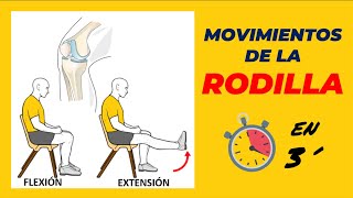 MOVIMIENTOS de la RODILLA ✅ Flexion y Extensión Fácil Femorotibial [upl. by Sakul]