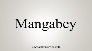 How To Say Mangabey [upl. by Aneg]