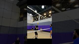 POV  backrow attack volleyball sports raybanmeta [upl. by Kudva192]