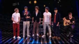 One Direction What Makes You Beautiful Acoustic Live X Factor UK [upl. by Artap]